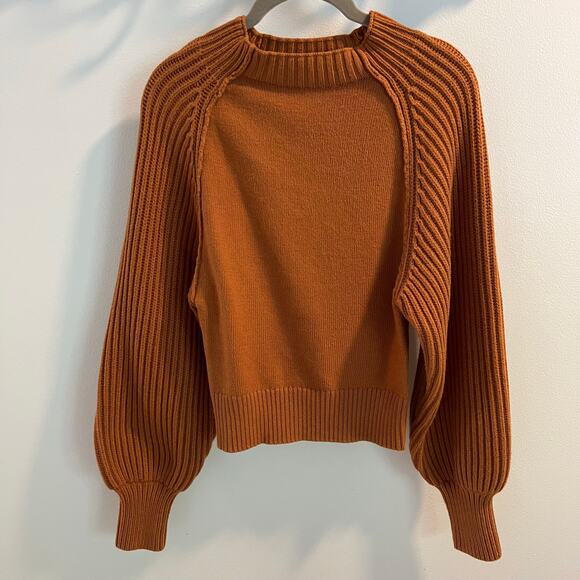 Maeve Sweaters - Maeve Anthropologie Mock-Neck Raglan Ribbed Sleeve Pullover Sweater Size S